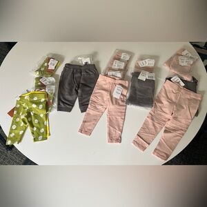 Nordstrom Girls leggings - Huge Lot of 19 pairs - Sizes 3M to 24M